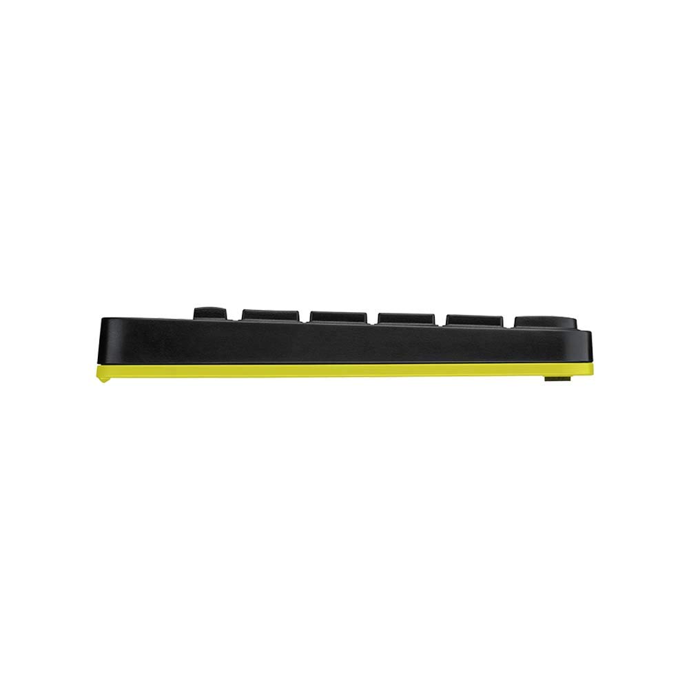 Logitech MK240 Nano Wireless Keyboard and Mouse Combo,12 Function Keys 2.4GHz Wireless, 1000DPI,Spill-Resistant Design, PC/Mac-Black/Chartreuse Yellow - Image 2