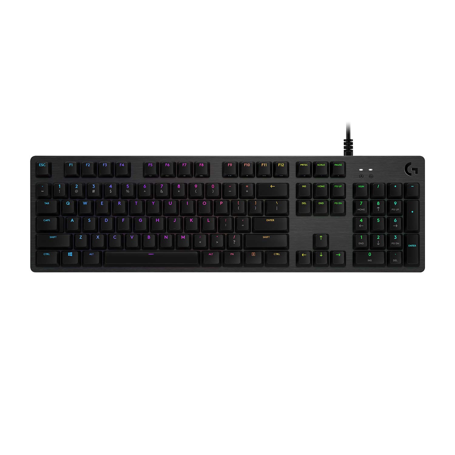 G512 CARBON LIGHTSYNC RGB Mechanical Gaming Keyboard, GX Brown (Tactile) - Image 7