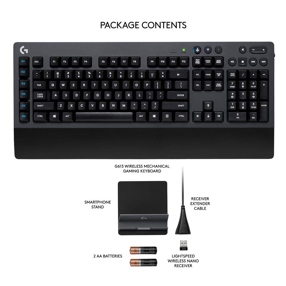Logitech G 613 Wireless Gaming Mechanical Keyboard with Light speed Technology - Image 7