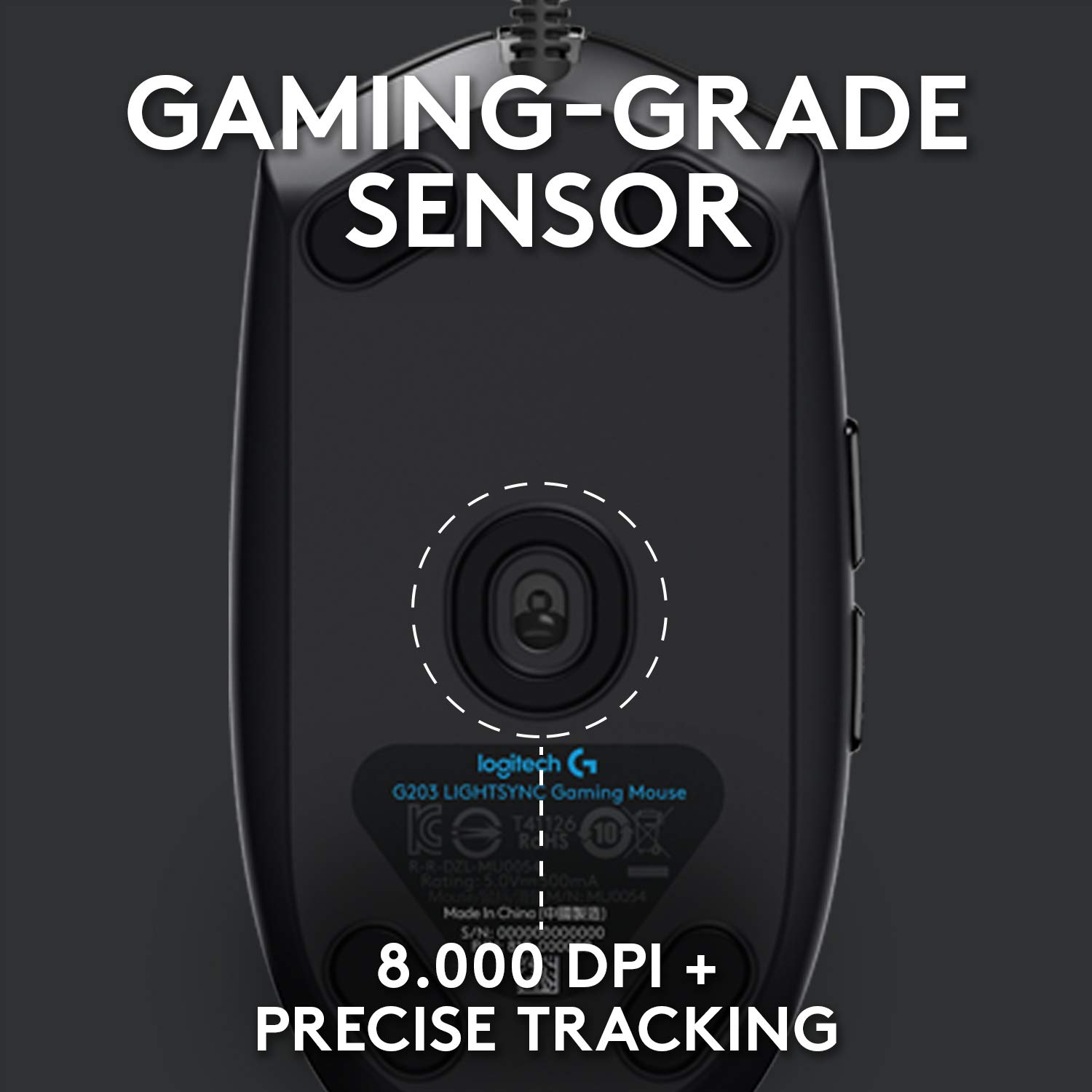 Logitech G102 Light Sync Gaming Mouse with Customizable RGB Lighting, 6 Programmable Buttons, Gaming Grade Sensor, 8 k dpi Tracking,16.8mn Color, Light Weight - Image 7