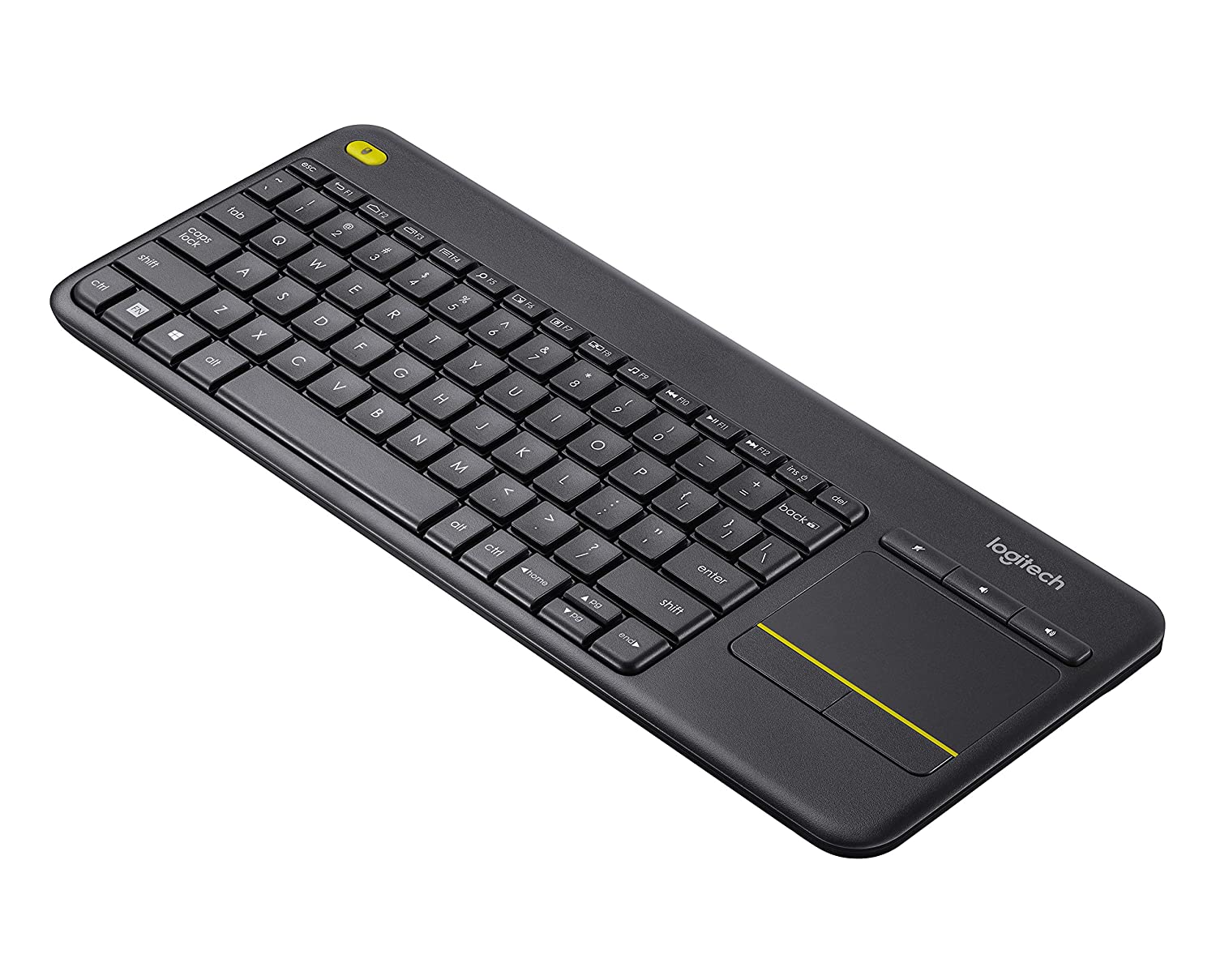 Logitech K400 Plus Wireless Livingroom Keyboard with Touchpad for Home Theatre PC Connected to TV, Customizable Multi-Media Keys, Windows, Android, Laptop- Black - Image 4
