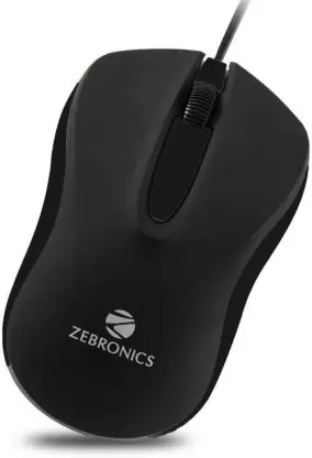 ZEBRONICS ZEB-WING Wired Optical Mouse (USB 2.0, Black) - Image 4