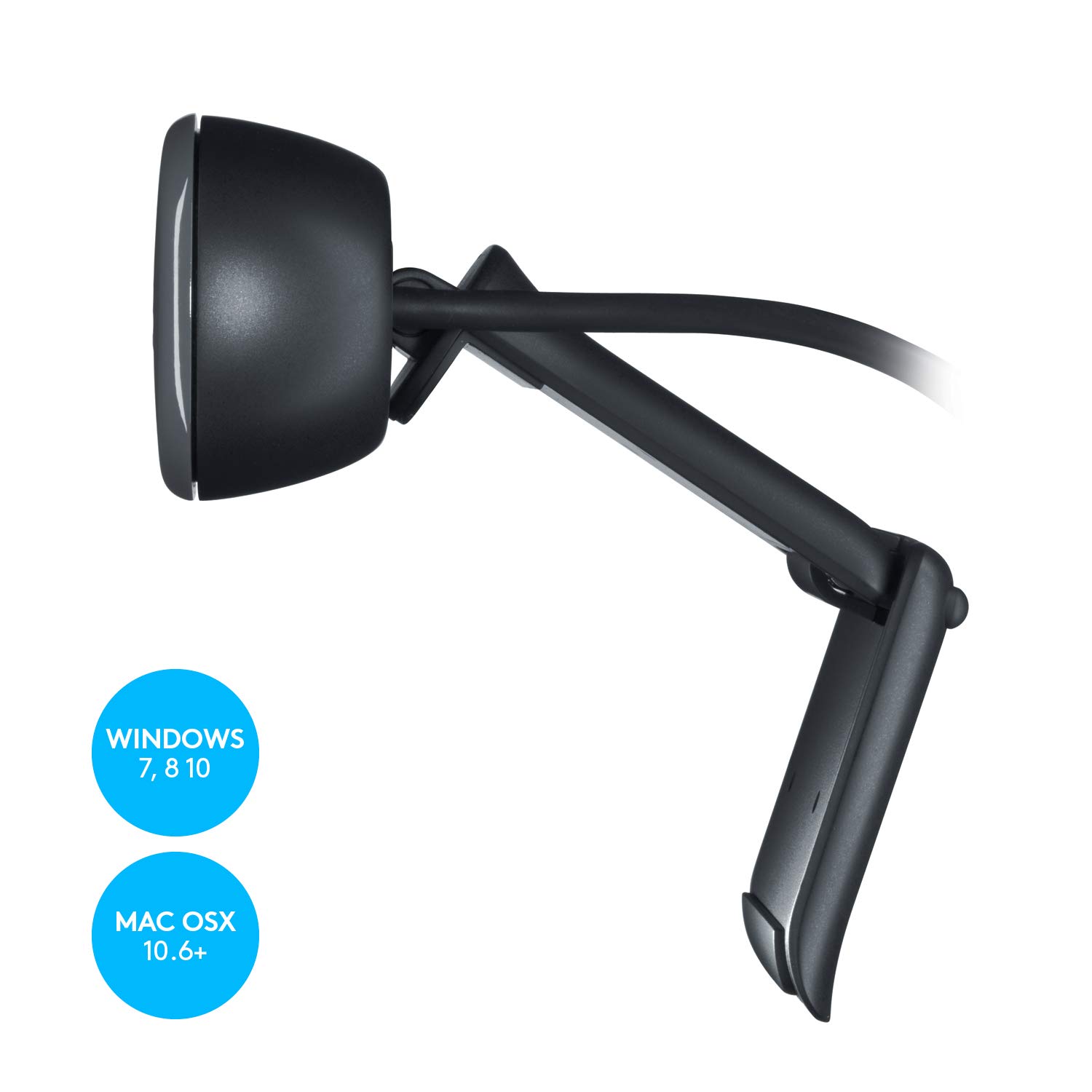 Logitech C270 HD Webcam, HD 720p/30fps, Widescreen HD Video Calling, HD Light Correction, Noise-Reducing Mic, for Skype, FaceTime, Hangouts, WebEx, PC/Mac/Laptop/MacBook/Tablet - Image 3