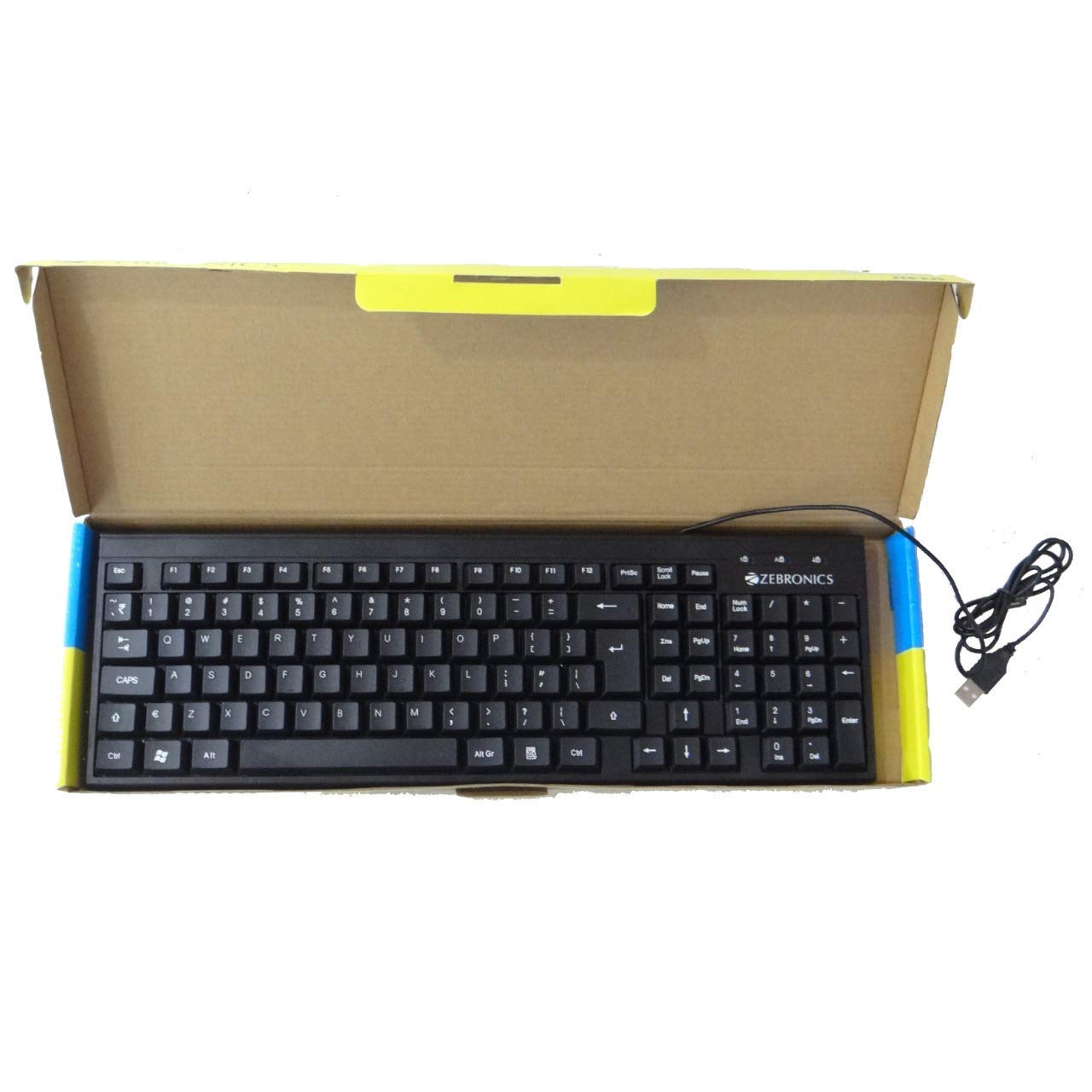 Zebronics Zeb k35 USB keyboard with slim design 106 keys with rupee key - Image 2