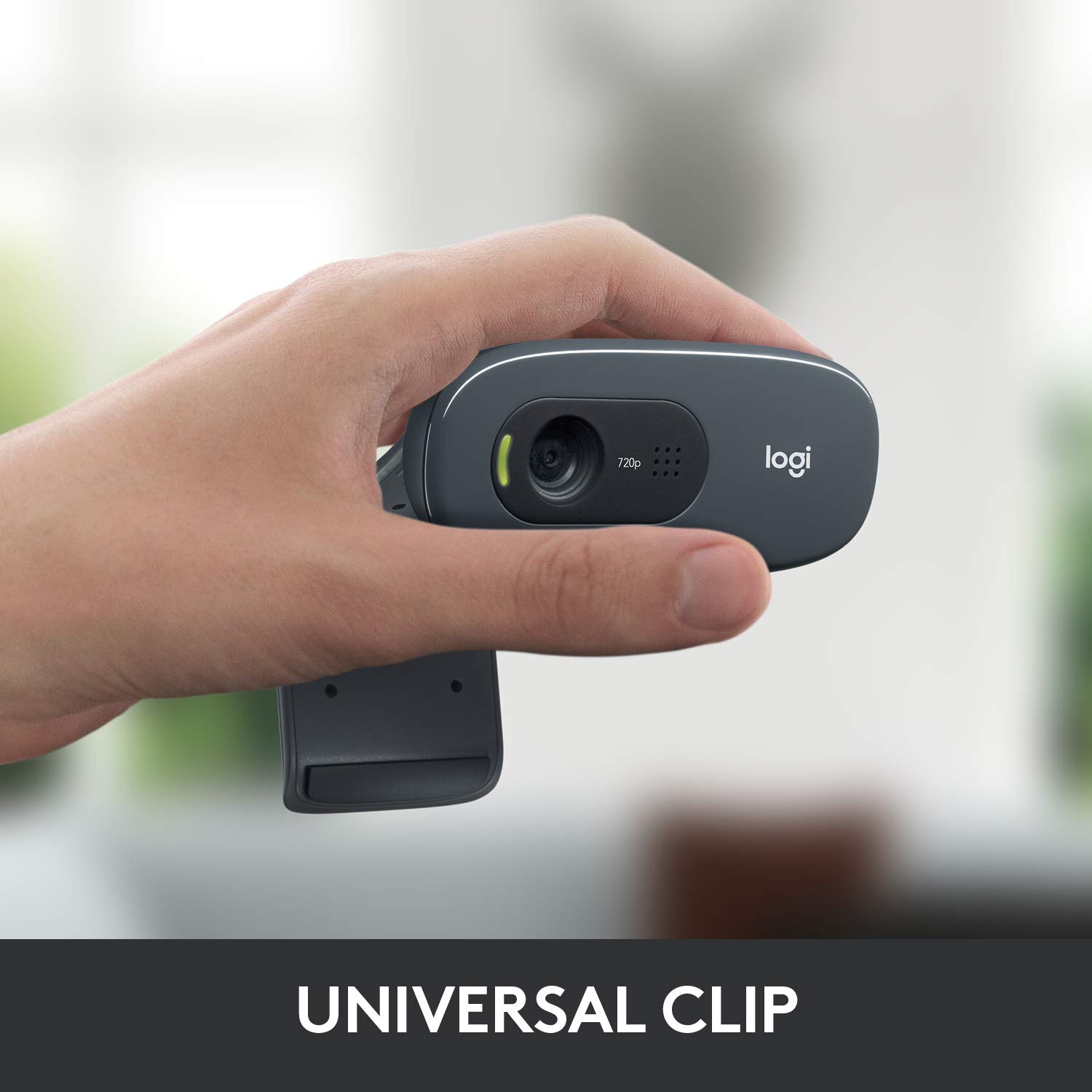 Logitech C270 HD Webcam, HD 720p/30fps, Widescreen HD Video Calling, HD Light Correction, Noise-Reducing Mic, for Skype, FaceTime, Hangouts, WebEx, PC/Mac/Laptop/MacBook/Tablet - Image 2