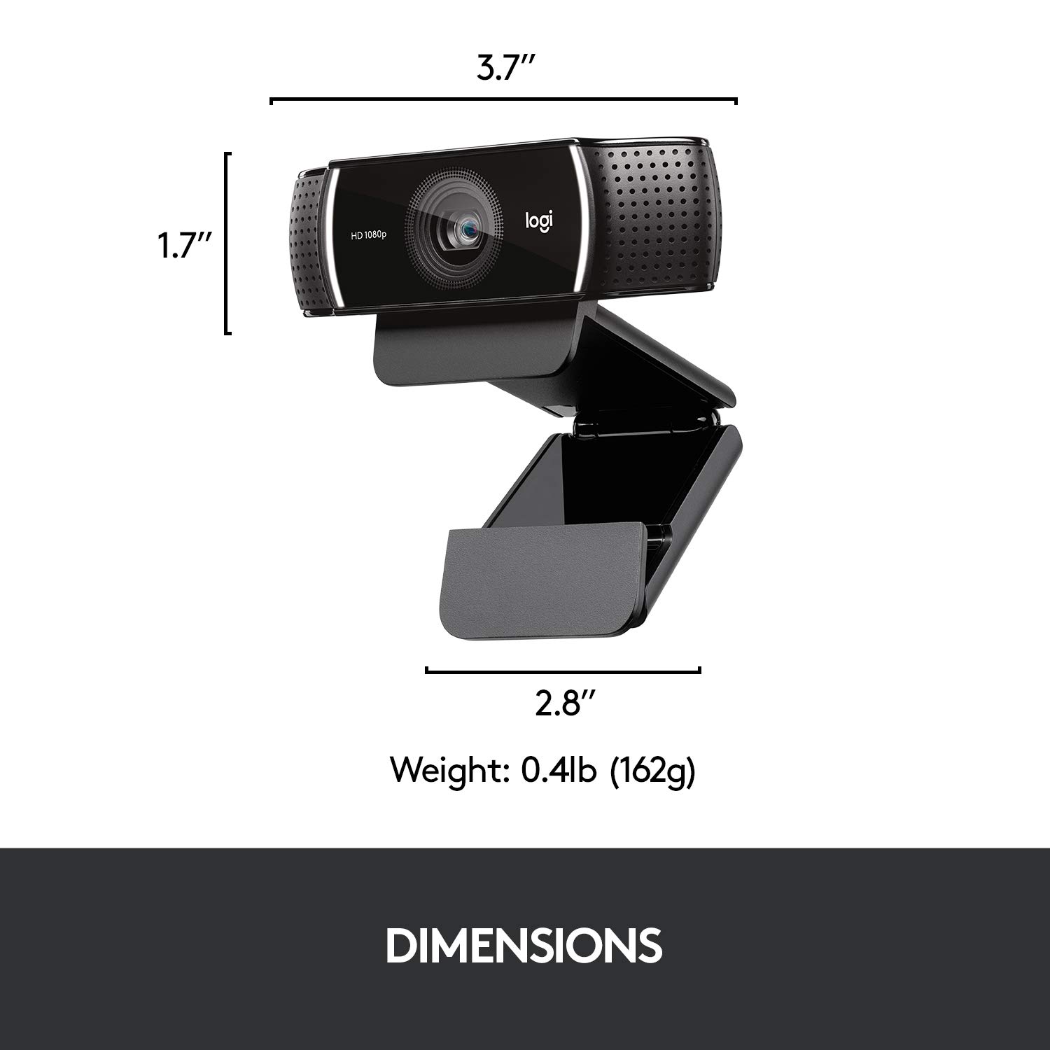 Logitech C922 Pro Stream Webcam, HD 1080p/30fps or HD 720p/60fps Hyperfast Streaming, Stereo Audio, HD Light Correction, Autofocus - Image 5