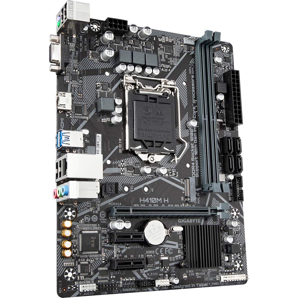GIGABYTE H410M H Ultra Durable Motherboard with GIGABYTE 8118 Gaming LAN, Anti-Sulfur Resistor, Smart Fan 5 - Image 3