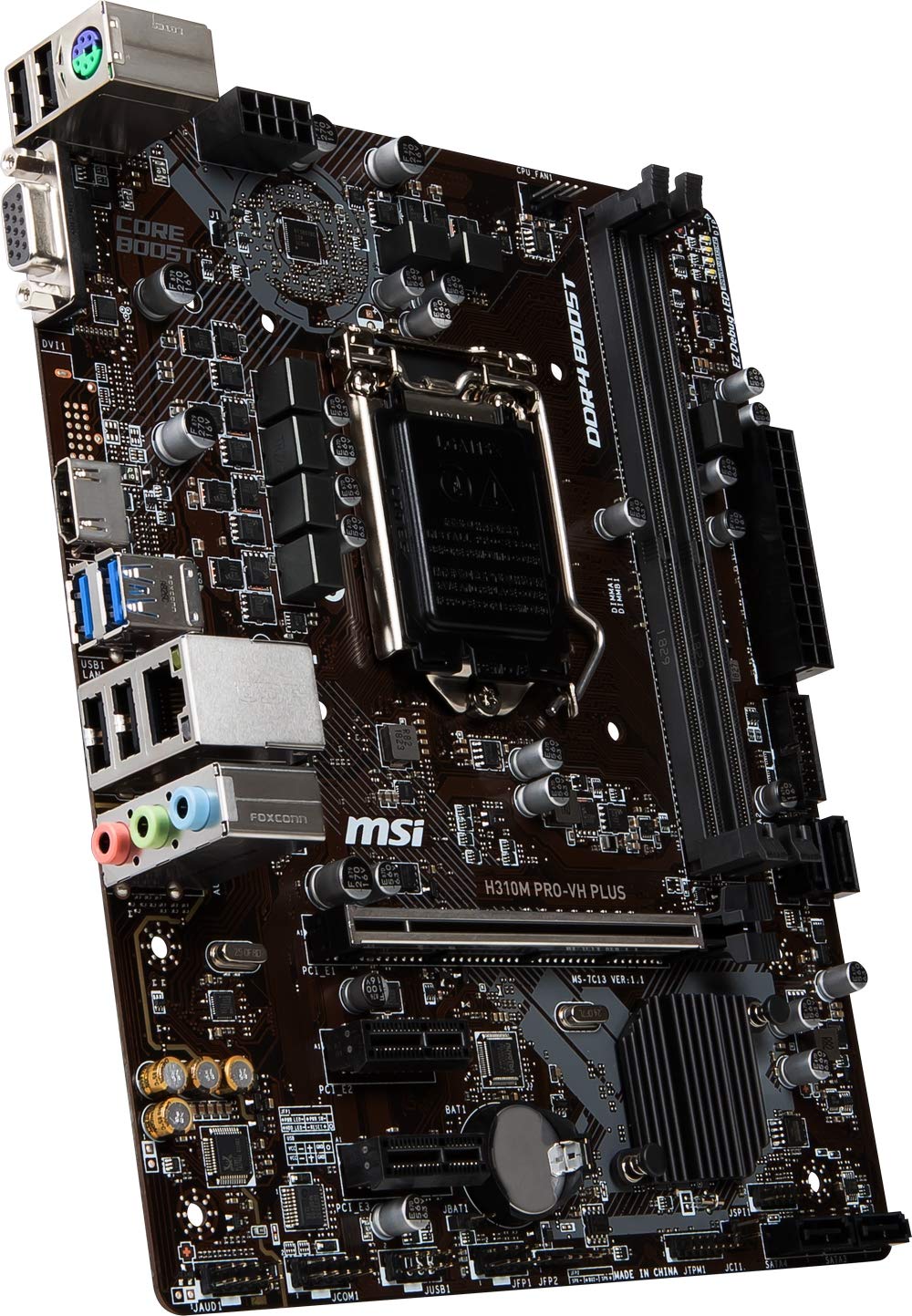 MSI H310M PRO-VH Plus mATX Motherboard (9th / 8th Gen Intel Core, Pentium Gold, Celeron Processors, LGA 1151 Socket, DDR4, VGA/HDMI) - Image 2
