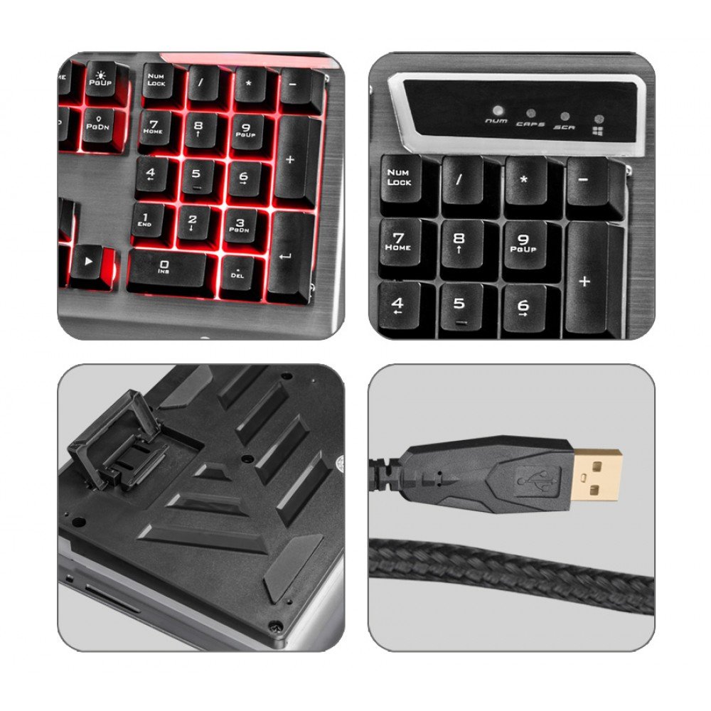 Zebronics Zeb-Transformer Gaming Keyboard and Mouse Combo (USB, Braided Cable) - Image 5