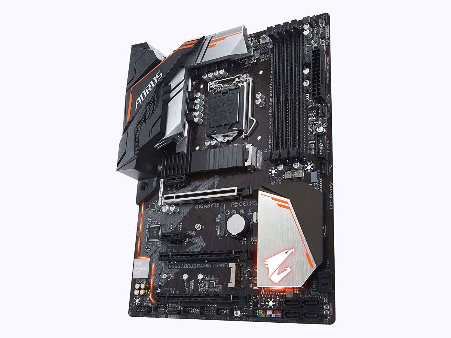 Gigabyte Intel B360 AORUS Gaming 3 WiFi motherboard with Intel CNVi WIFI,M.2 Thermal Guard,RGB Fusion 2.0 with Digital LEDs, Intel GbE LAN with cFosSpeed,Dual M.2 slots,Native Intel USB 3.1 Gen2 Type-A - Image 9