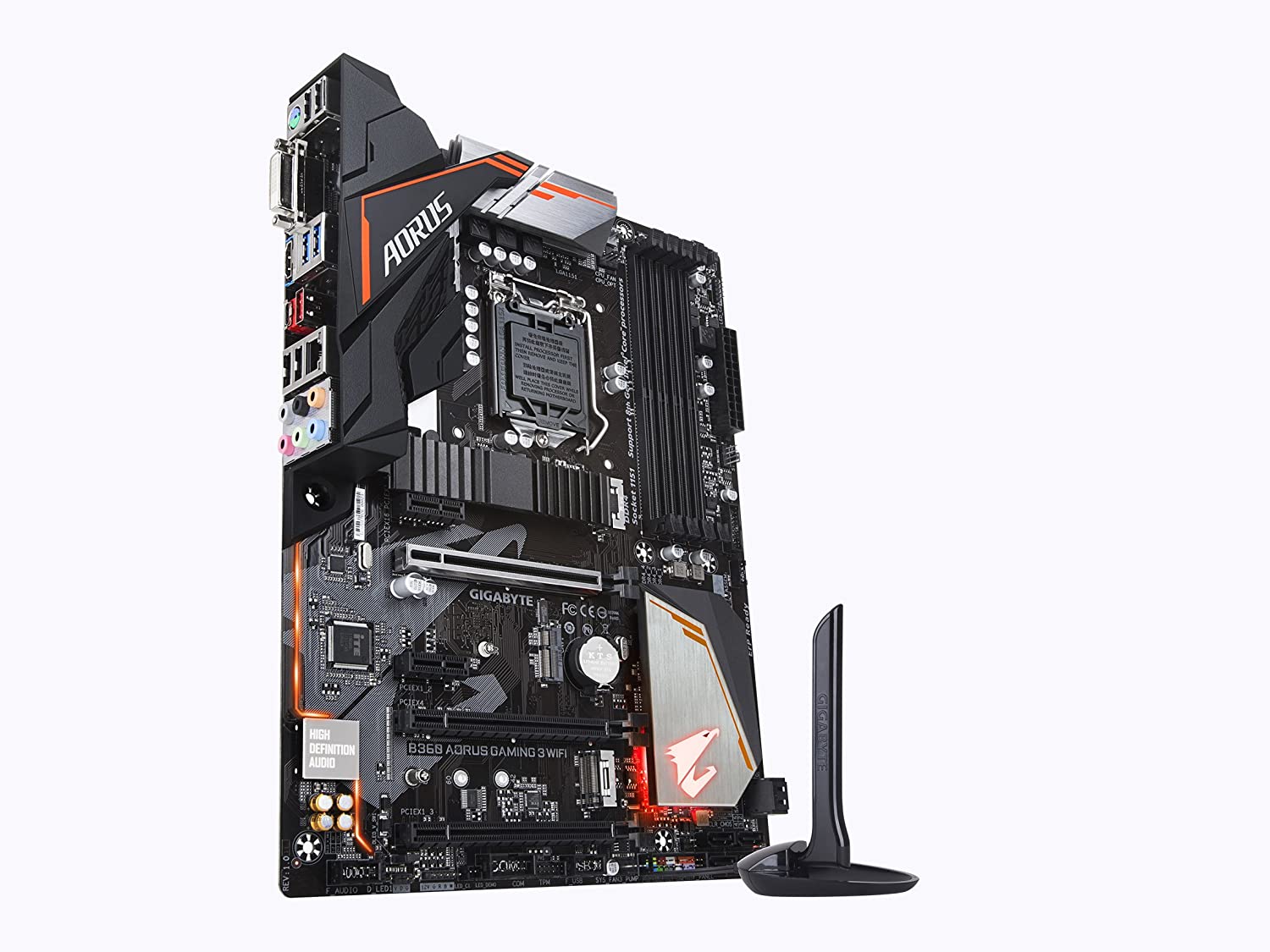 Gigabyte Intel B360 AORUS Gaming 3 WiFi motherboard with Intel CNVi WIFI,M.2 Thermal Guard,RGB Fusion 2.0 with Digital LEDs, Intel GbE LAN with cFosSpeed,Dual M.2 slots,Native Intel USB 3.1 Gen2 Type-A - Image 8
