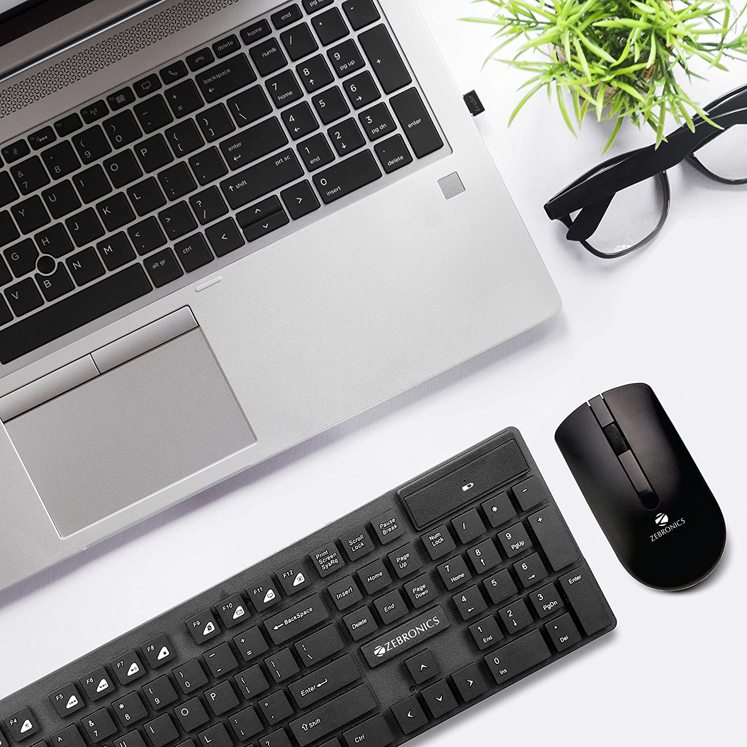 Zebronics Zeb-Companion 102 Wireless Keyboard and Mouse Combo, 104 Keys/Rupee Key, 1200 DPI Optical Sensor Mice, USB Nano Receiver - Image 6