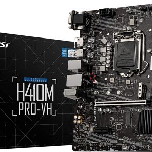 MSI H410M PRO-VH mATX Motherboard (10th Gen Intel Core, LGA 1200 Socket, DDR4, USB 3.2 Gen 1, Intel Gigabit LAN, VGA/HDMI)