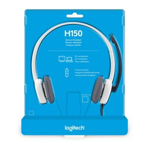 Logitech H150 Stereo Headset (Cloud White)