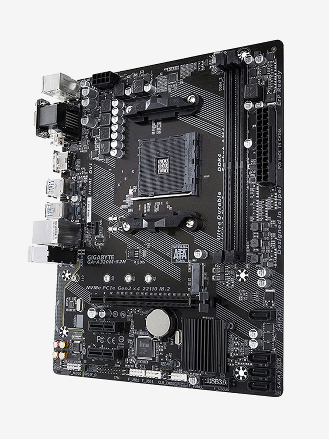 GIGABYTE GA-A320M-S2H AMD Ryzen AM4 Motherboard - Image 3