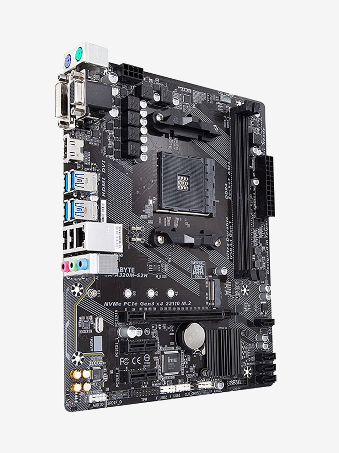GIGABYTE GA-A320M-S2H AMD Ryzen AM4 Motherboard - Image 4
