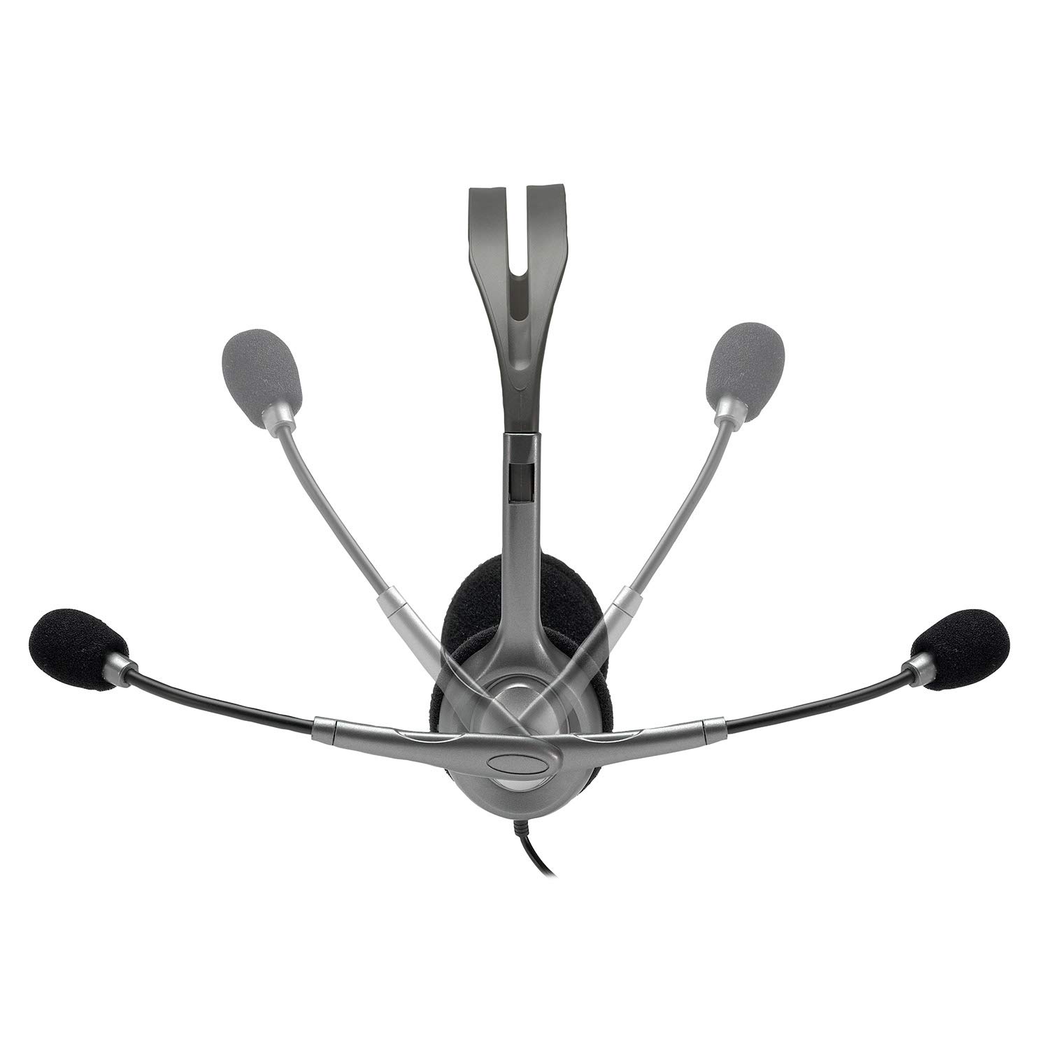 Logitech H110 Wired headset, Stereo Headphones with noise-cancelling Microphone,3.5-mm Dual Audio Jack, PC/Mac/Laptop- Grey - Image 5