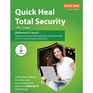 Quick Heal Total Security Latest Version - 1 PC, 1 Year (Email Delivery in 2 hours- No CD)