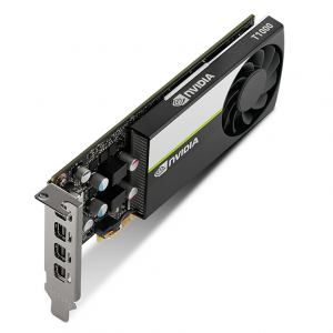 NVIDIA T1000 4 GB GDDR6 , PCI Express 3.0 x16, 4 x mDP 1.4 with latching mechanism - Professional Workstations Graphics Card