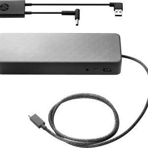 HP USB-C Universal Dock with 4.5 mm and USB Dock Adapter