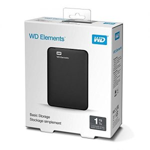 WD Elements 1TB USB 3.0 Portable External Hard Drive (Black)