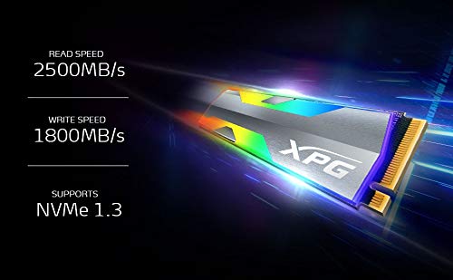 XPG SPECTRIX S20G 500GB RGB 3D NAND PCIe Gen3x4 NVMe 1.3 M.2 2280 Internal SSD - Image 3