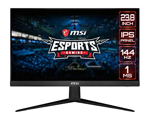 MSI Optix G241-24 inch IPS Gaming Monitor – Full HD - 144hz Refresh Rate - 1ms Response time – AMD Freeync for Esports