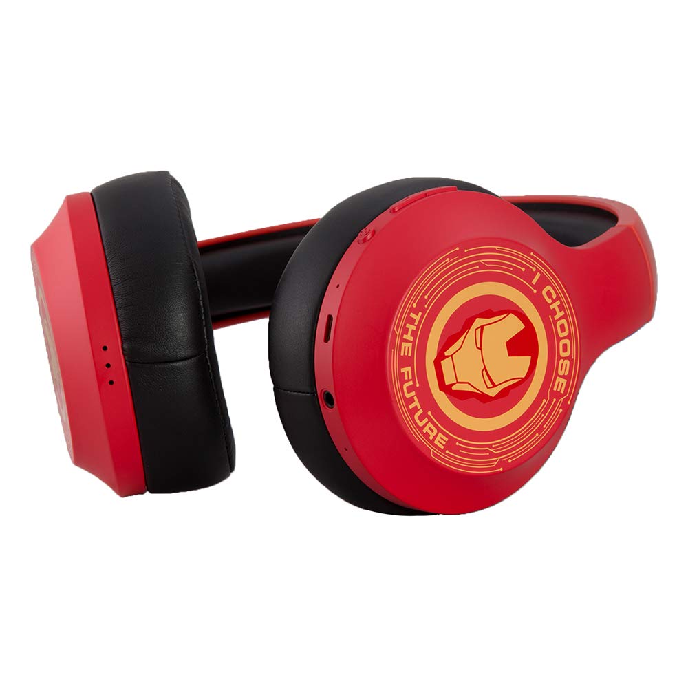 Disney Marvel Marvel Iron Man Over The Ear Wireless Headphone, Built in Mic with Noise Cancellation, Sweat Resistant, 8Hrs Playtime, Multipairing Tech, Super Hero Design - Dbth303 Im