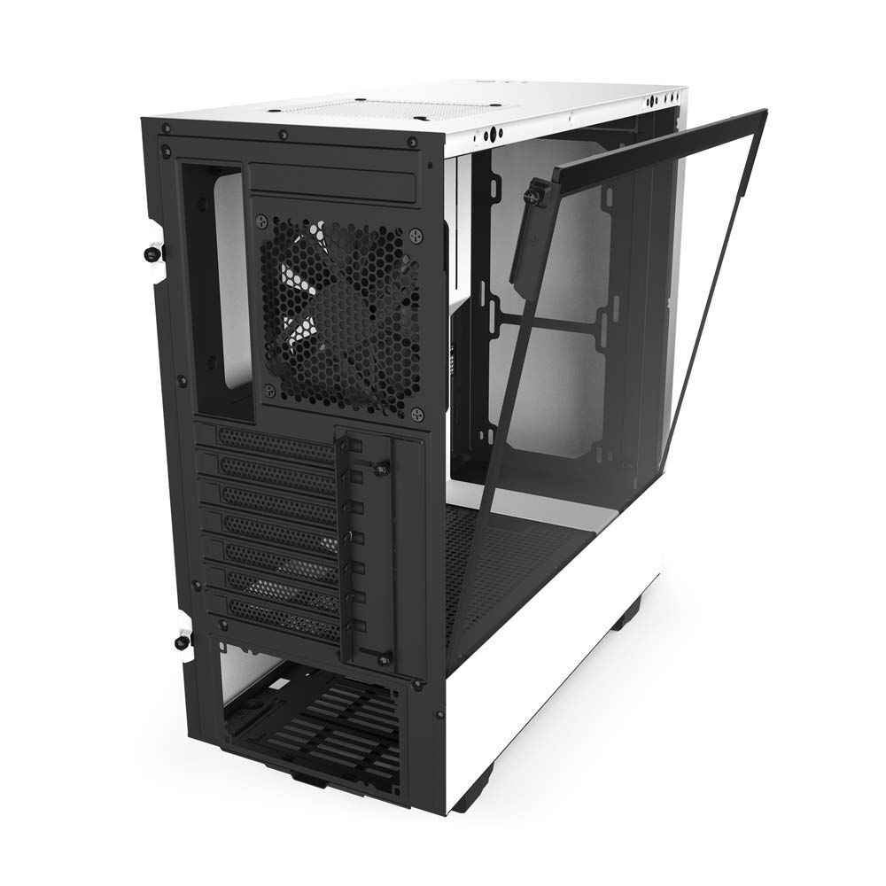 NZXT H510 Compact Mid-Tower ATX Computer Cabinet/Gaming Case | Black/Black | Front USB Type-C Port with 2x120mm Fans - Image 6