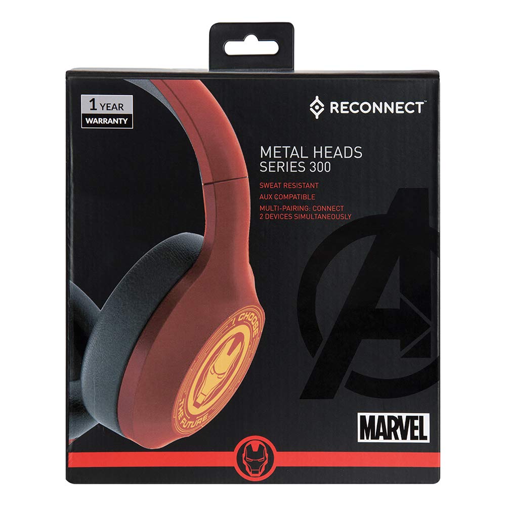 Disney Marvel Marvel Iron Man Over The Ear Wireless Headphone, Built in Mic with Noise Cancellation, Sweat Resistant, 8Hrs Playtime, Multipairing Tech, Super Hero Design - Dbth303 Im - Image 5