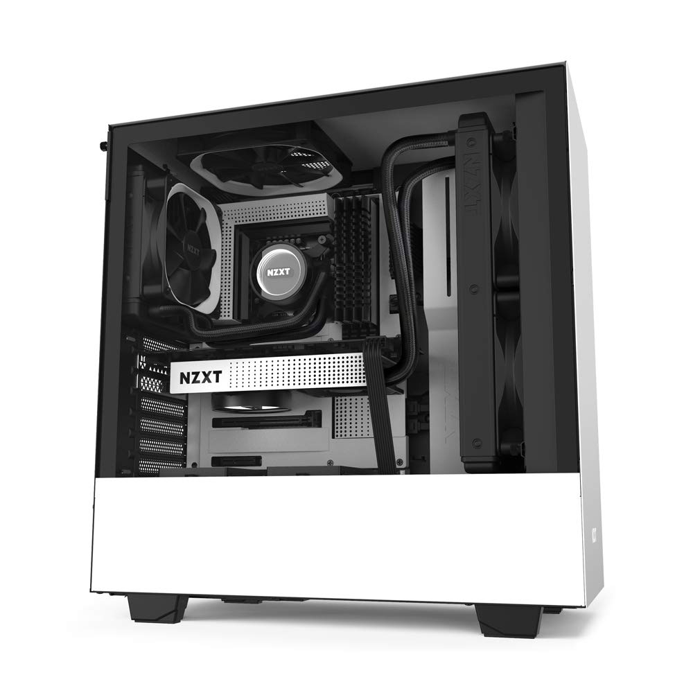 NZXT H510 Compact Mid-Tower ATX Computer Cabinet/Gaming Case | Black/Black | Front USB Type-C Port with 2x120mm Fans - Image 7