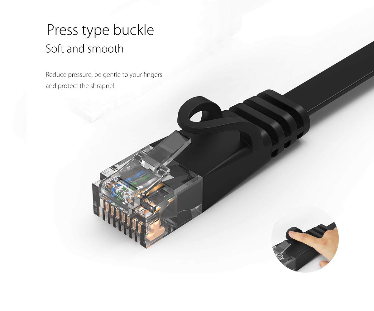 Orico CAT- PUG-C6B-100BK Ethernet Patch/LAN Cable - (Black) - Image 4