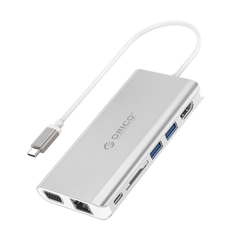 ORICO 8 in 1 Type-C Multifunction Docking Station (XC-304)