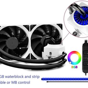 DeepCool Captain 240EX RGB White CPU Liquid Cooler Fan