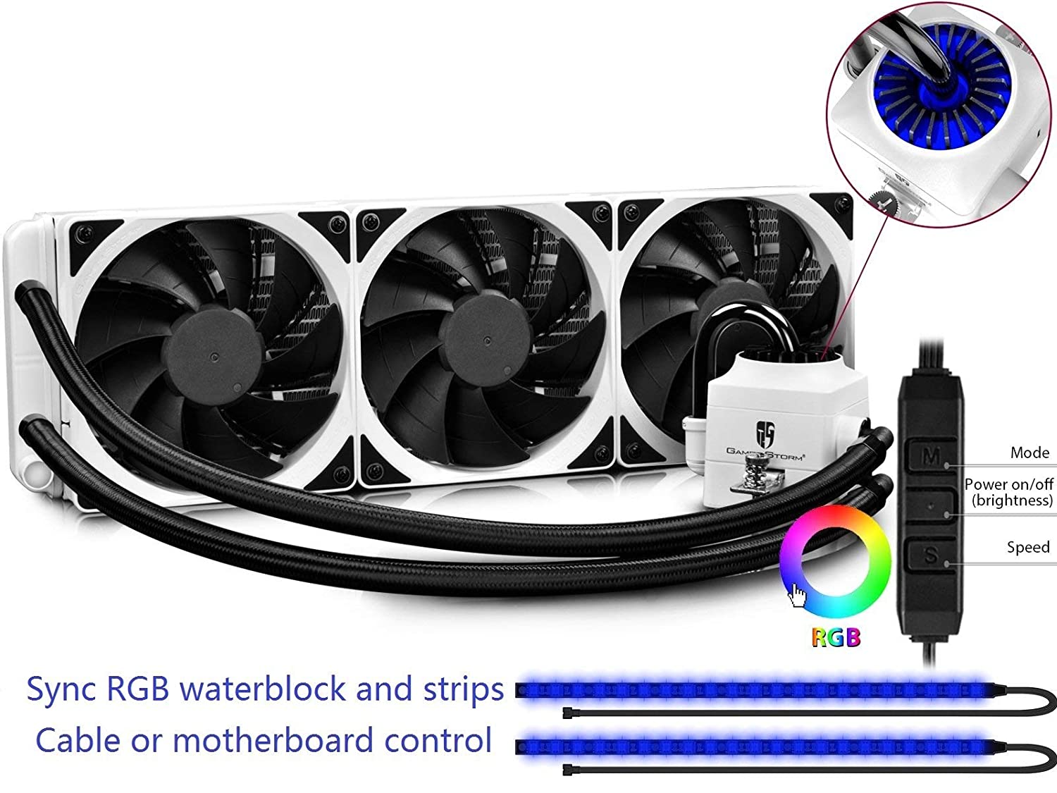 DEEPCOOL CAPTAIN 360EX RGB WHITE, AIO Liquid CPU Cooler