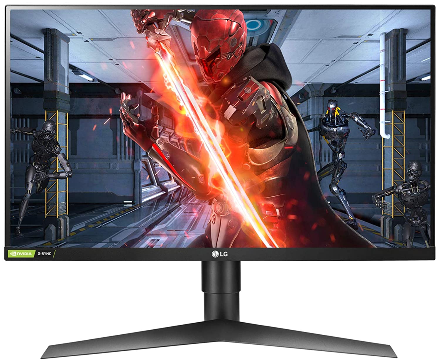 LG Ultragear 68.5 cm (27-inch) IPS FHD, G-Sync Compatible, HDR 10, Gaming Monitor with Display Port, HDMI x 2, Height Adjust & Pivot Stand, 144Hz, 1ms - 27GL650F (Black)