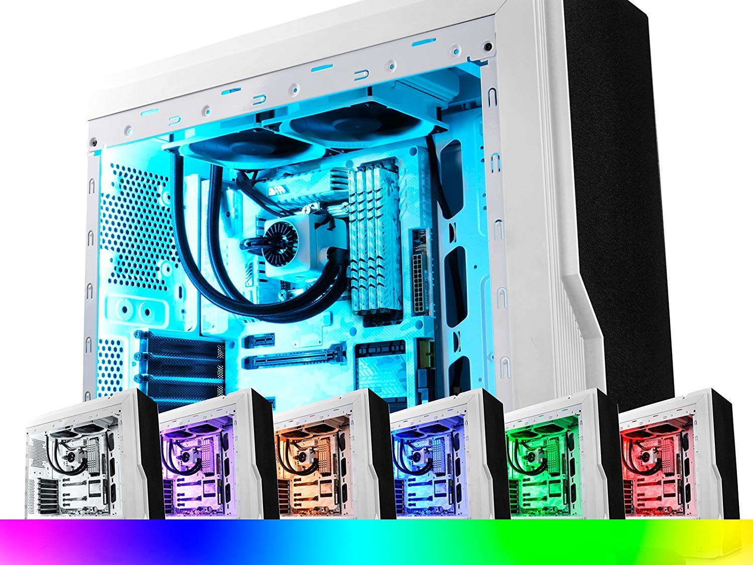 DeepCool Captain 240EX RGB White CPU Liquid Cooler Fan - Image 7