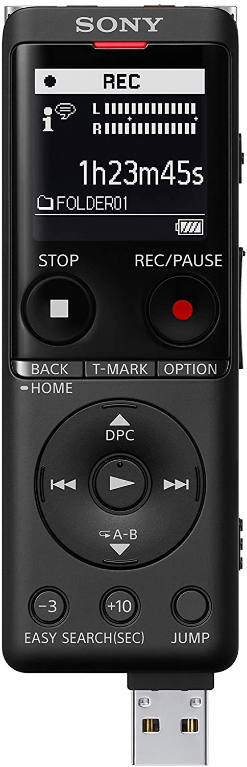 Sony ICD-UX570F Light Weight Voice Recorder, with 20hours battery life, 4GB Built-In memory -Black - Image 7