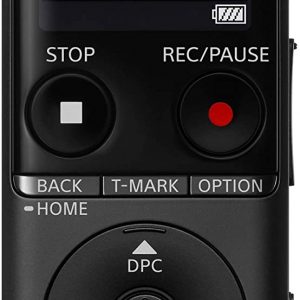 Sony ICD-UX570F Light Weight Voice Recorder, with 20hours battery life, 4GB Built-In memory -Black