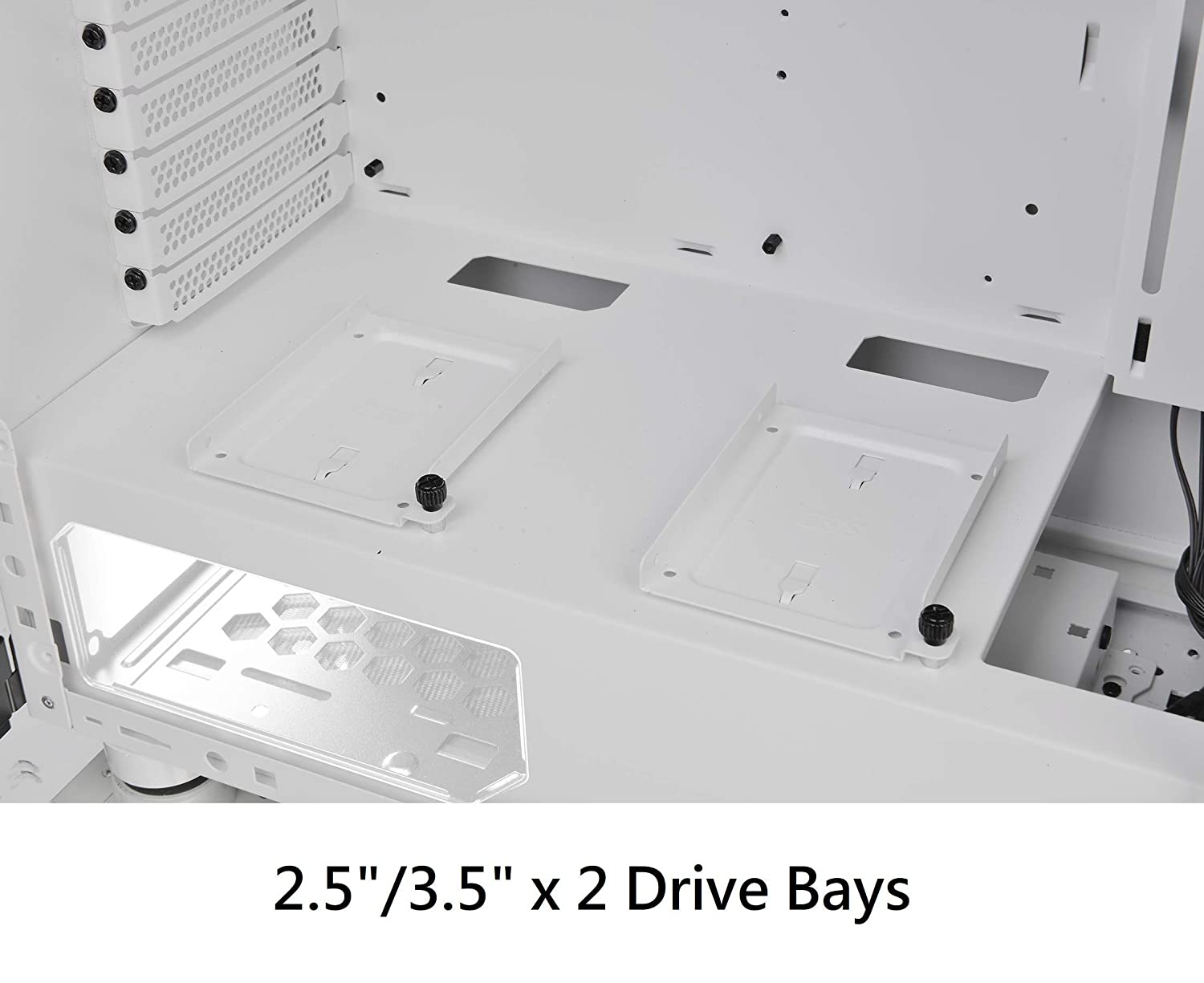 Thermaltake H200 Tempered Glass Snow Edition RGB Light Strip ATX Mid Tower Case with One 120mm Rear Fan Pre-Installed CA-1M3-00M6WN-00 - Image 7