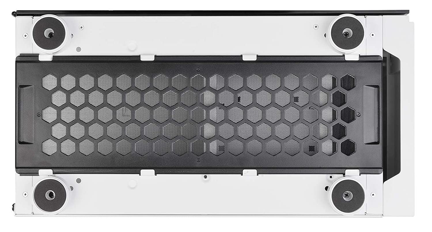 Thermaltake H200 Tempered Glass Snow Edition RGB Light Strip ATX Mid Tower Case with One 120mm Rear Fan Pre-Installed CA-1M3-00M6WN-00 - Image 9