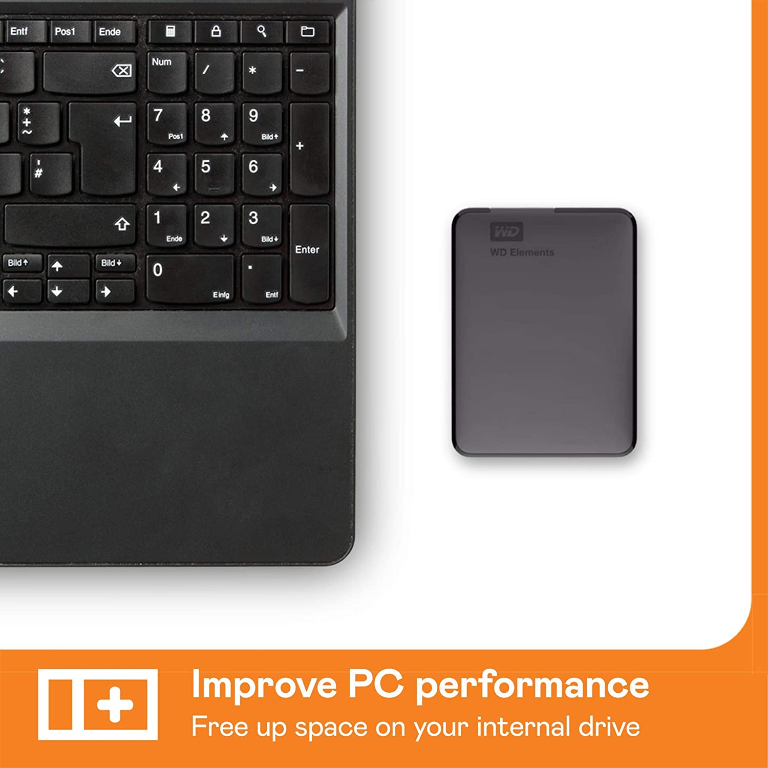 WD Elements 2TB Portable External Hard Drive (Black) - Image 5