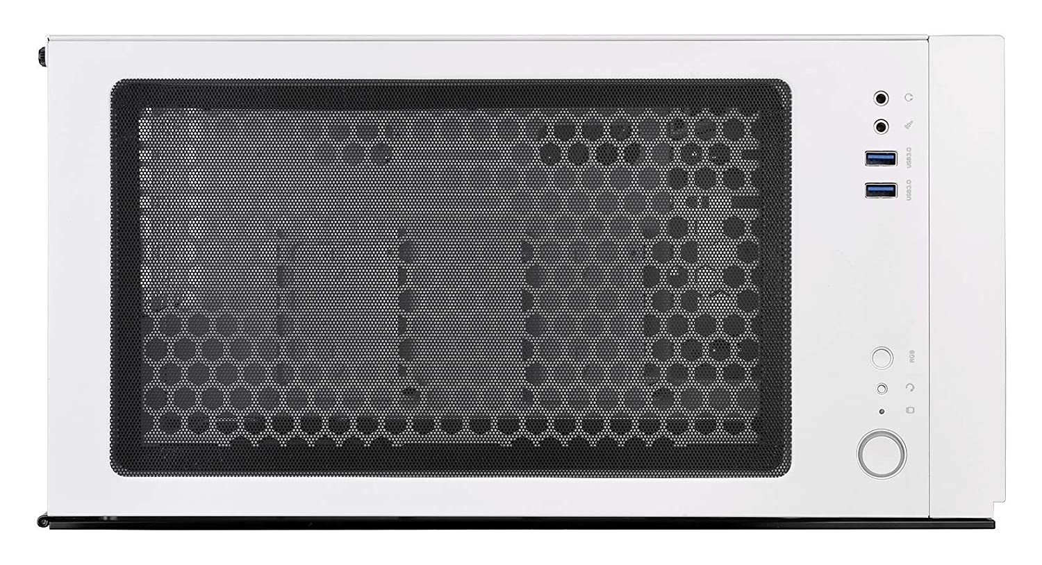 Thermaltake H200 Tempered Glass Snow Edition RGB Light Strip ATX Mid Tower Case with One 120mm Rear Fan Pre-Installed CA-1M3-00M6WN-00 - Image 10