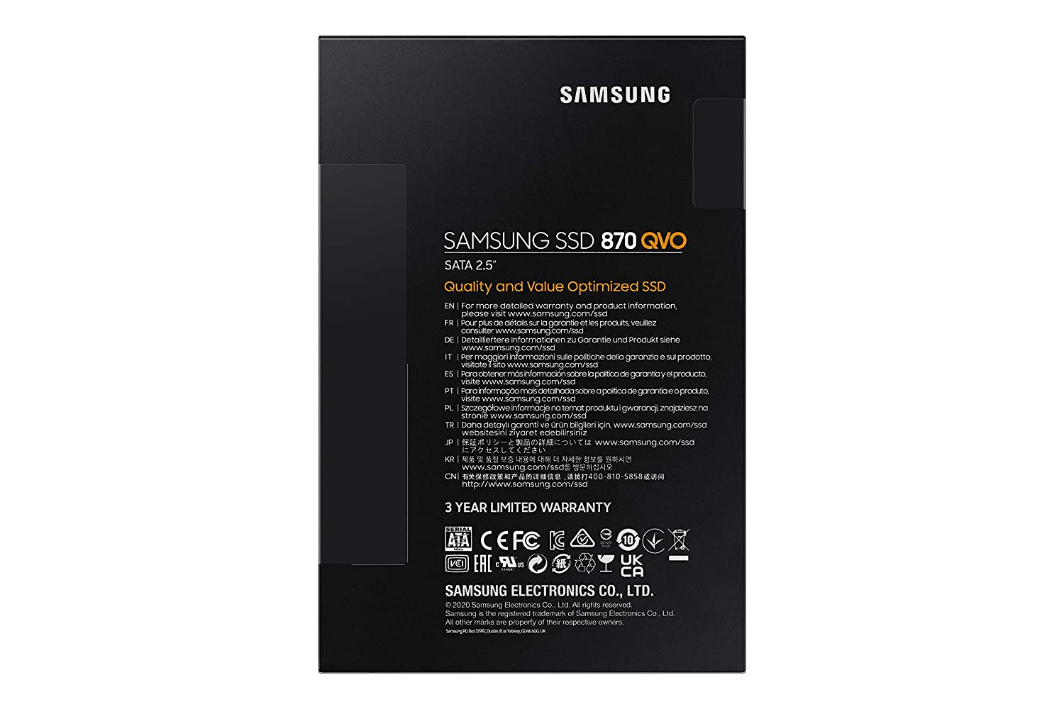 Samsung 870 QVO 1TB SATA 2.5" Internal Solid State Drive (SSD) (MZ-77Q1T0BW) - Image 5
