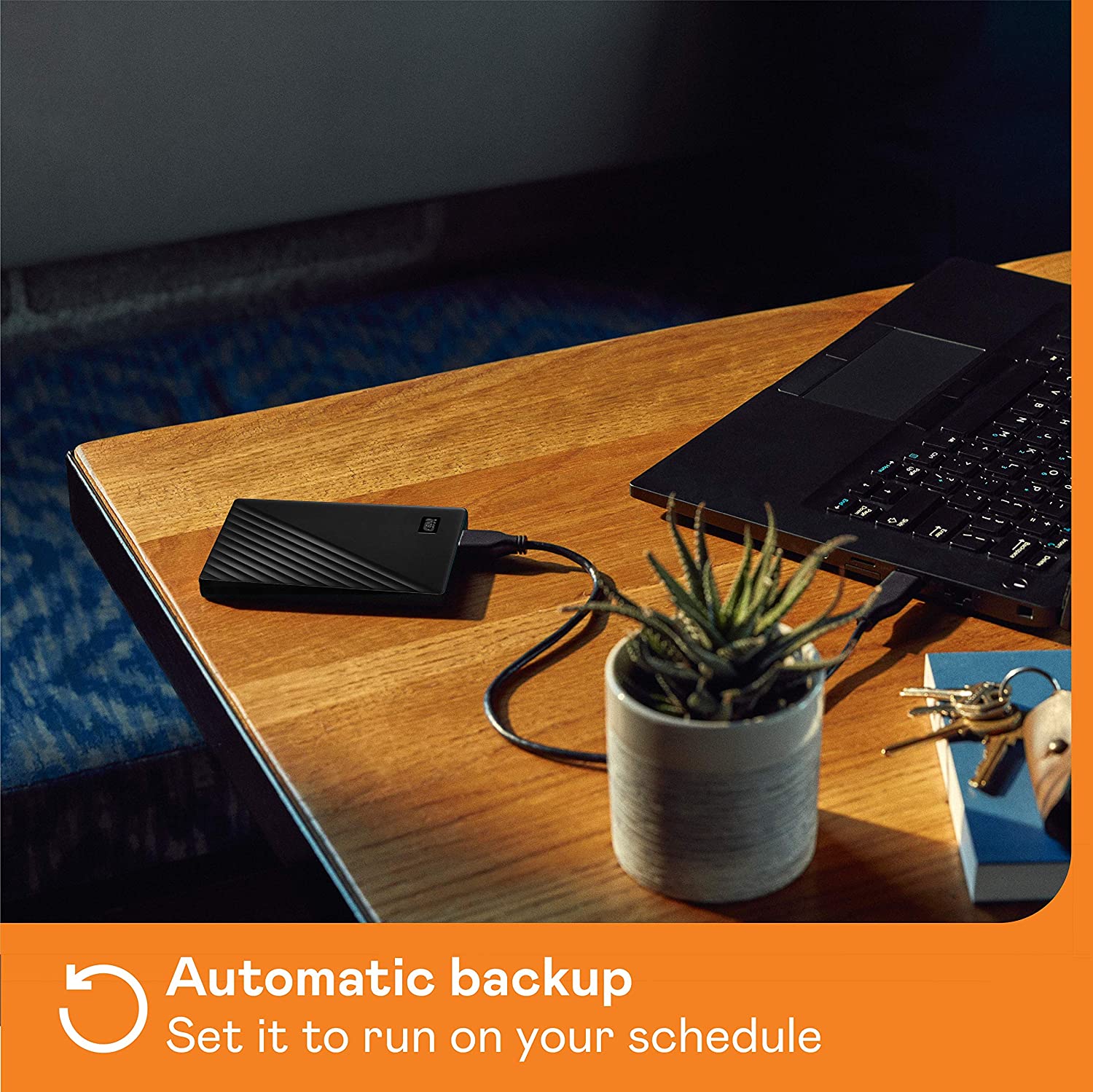 Western Digital WD 1TB My Passport Portable External Hard Drive, Black - with Automatic Backup, 256Bit AES Hardware Encryption & Software Protection - Image 6