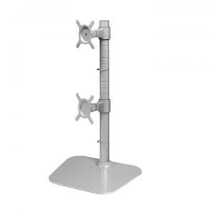 LCD Monitor Arm - Double Monitor (Vertical Mount) - W & Freestanding (DSM-EV2-DV-SL-FS)