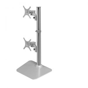 InnoFlex Monitor Arm -Dual Screen- Short Link (Vertical Mount) - W/Freestanding Base (DSM-FX2-DV-SL-FS)