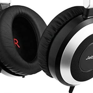 Jabra Evolve 80 MS Teams Wired Headset Professional Telephone Headphones with Unrivalled Noise Cancellation for Calls and Music, Features World Class Speakers and All Day Comfort