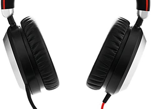 Jabra Evolve 80 MS Teams Wired Headset Professional Telephone Headphones with Unrivalled Noise Cancellation for Calls and Music, Features World Class Speakers and All Day Comfort - Image 3