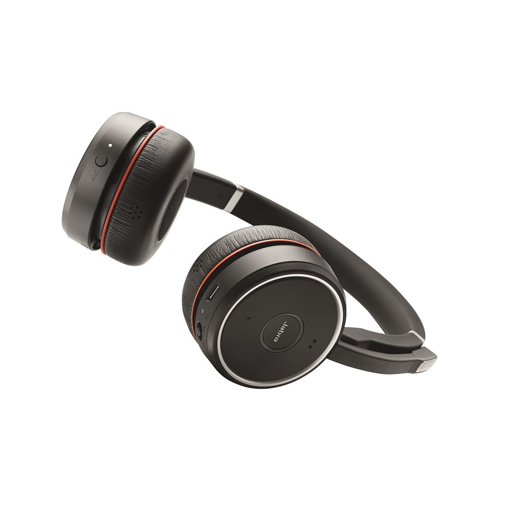 Jabra EVOLVE 75 UC Stereo BT 4:0 HD voice Headphones with link 370 - Image 2